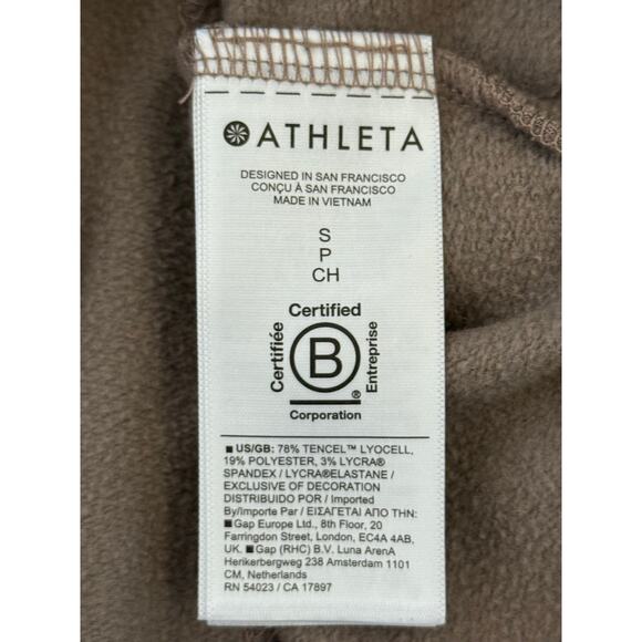 Athleta Long Sleeve Crewneck Top Brown Women’s Small Soft Knit Lightweight - Picture 5 of 8